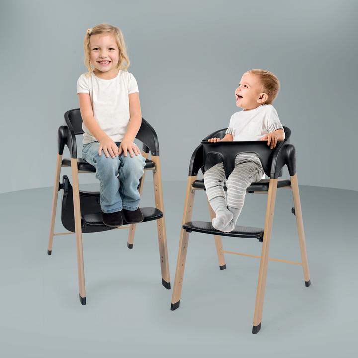 Actual product image BabyGo Levels Hochstuhl, schwarz (Highchair)