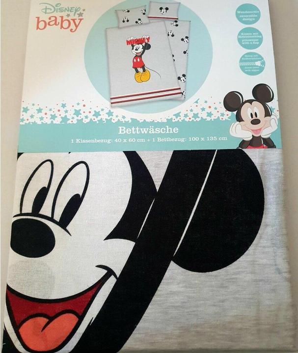 Produktbild Herding Disney Mickey Mouse - Wendebettwäsche - 40 x 60 / 135 x 100 cm