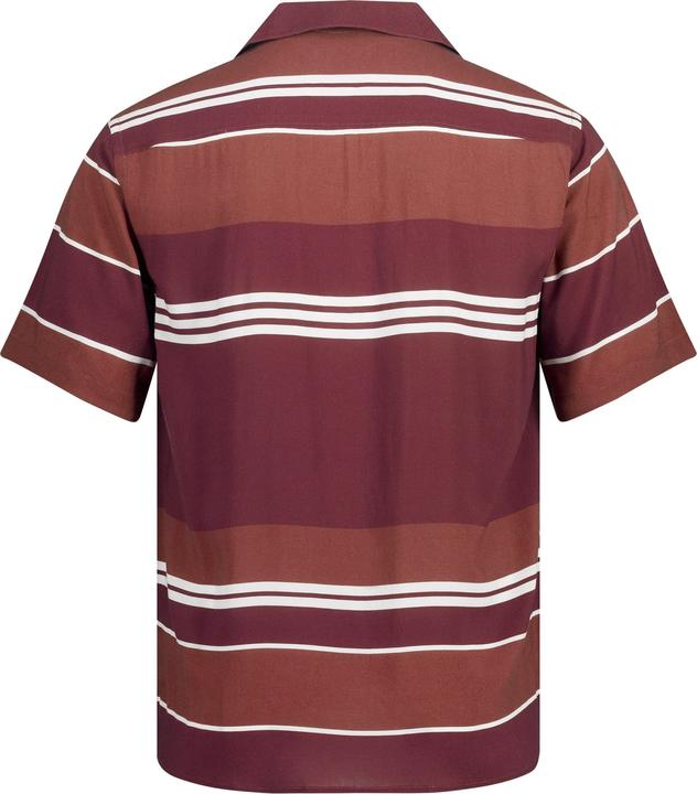 Immagine prodotto JP1880 Camicia di viscosa a righe con taglio squadrato, colletto button-down e mezze maniche (3XL)