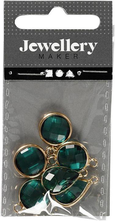 Image du produit Creativ Company Pendentifs 15-20 mm, vert, 1 pc
