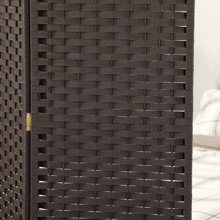 Actual product image Homcom Paravent Polypropylen, Kiefernholz Braun