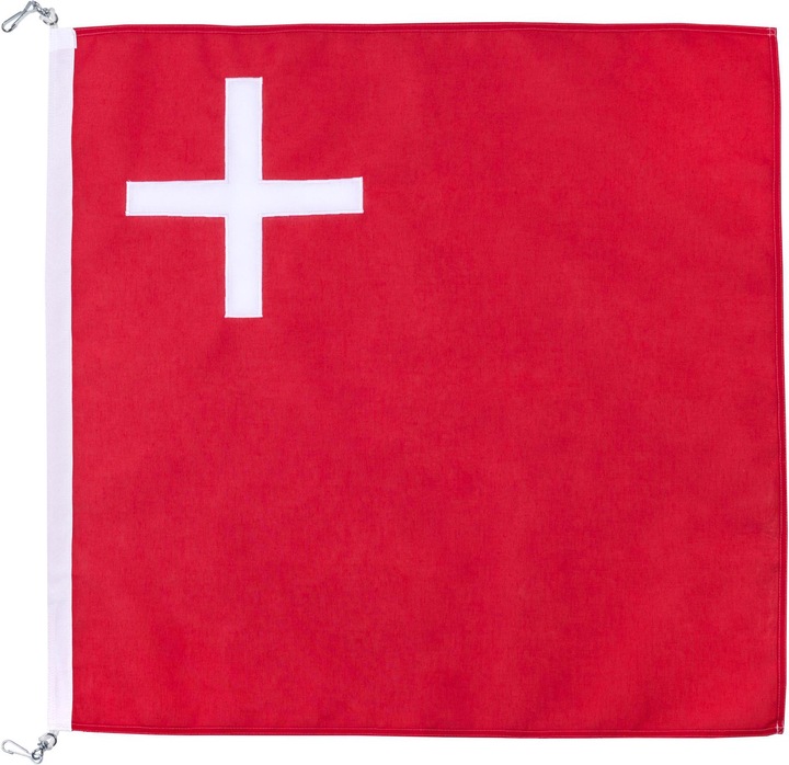Actual product image Suitex Canton Schwyz flag, 100 x 100 cm, sewn