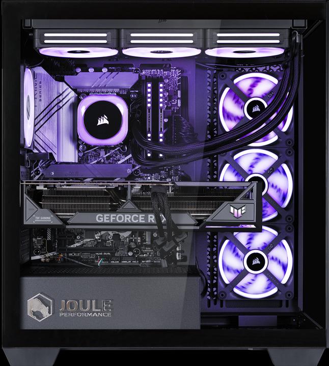 Actual product image Joule Performance High End Gaming PC ICUE LINK RTX5090 U9 64GB 4TB L1134558 (Intel Core Ultra 9 285K, 64 GB, 4000 GB, GeForce RTX 5090)