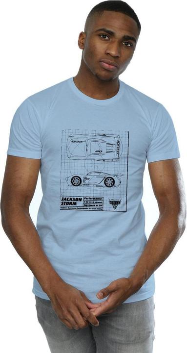 Immagine prodotto Disney Cars Jackson Storm Blueprint Maglietta Uomo (XL)