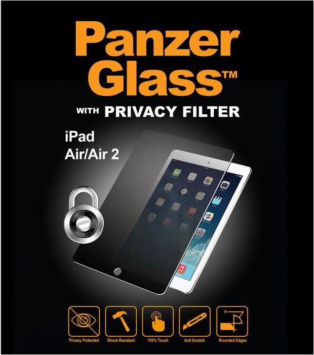 Produktbild PanzerGlass Privacy (1 Stück, iPad 2017 (5. Gen), iPad 2018 (6. Gen), iPad Air, iPad Air 2014 (2. Gen), iPad Pro 9.7 2016 (1. Gen))
