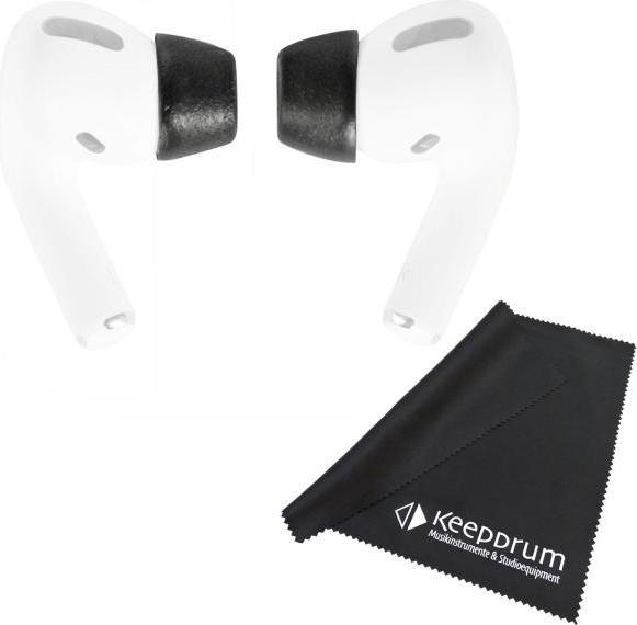 Produktbild Comply 2.0 Ohrstöpsel für AirPods Pro Grösse M mit Mikrofasertuch (Apple AirPods)