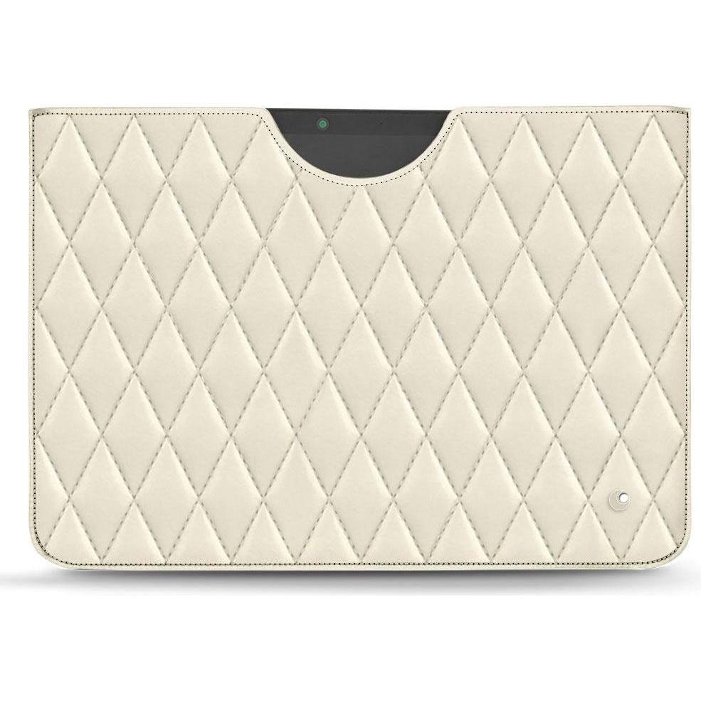 Noreve Lederschutzhülle (Microsoft Surface Pro X), Tablet Hülle, Weiss