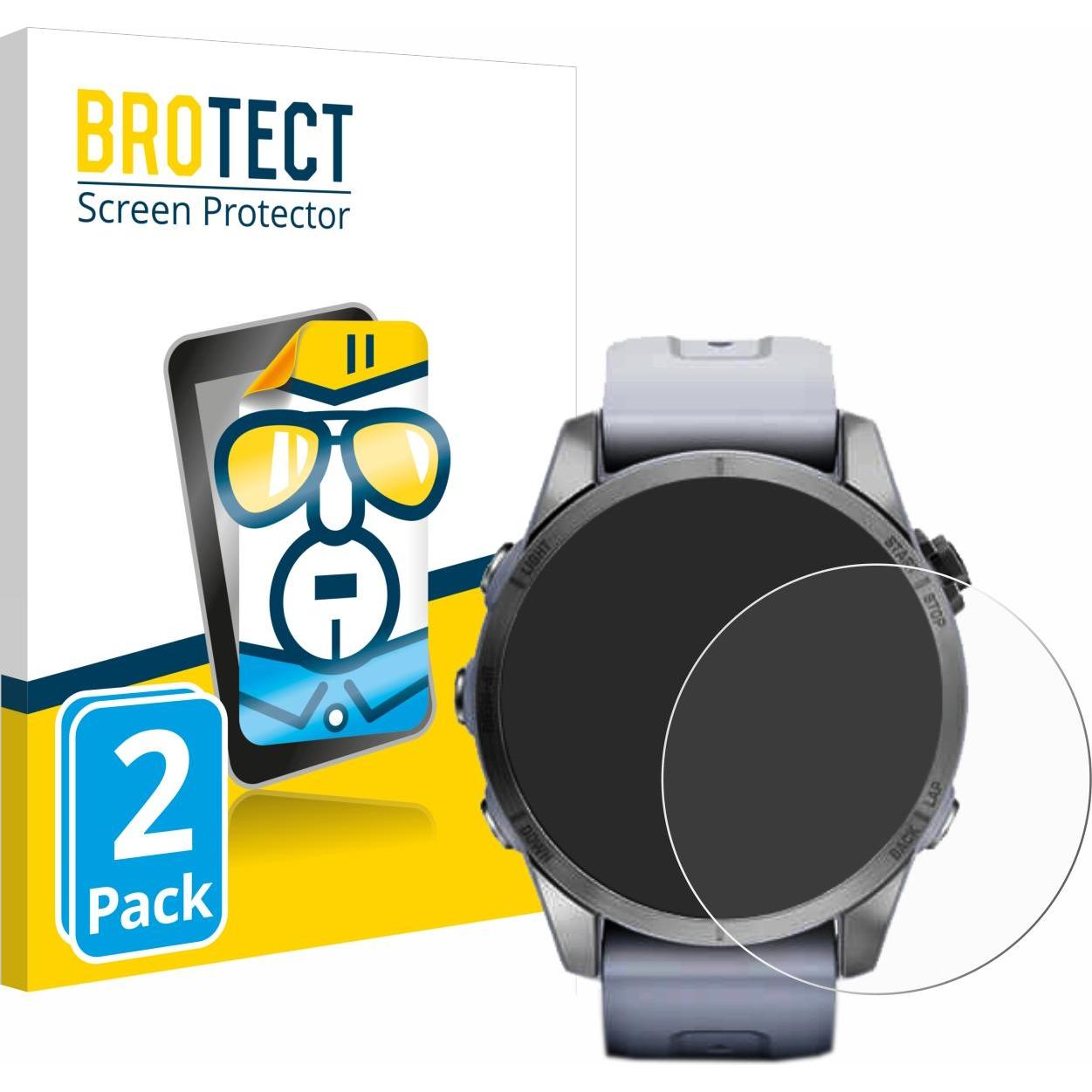 BROTECT Schutzfolie Displayschutz Klar, Smartwatch Schutzfolie, Transparent