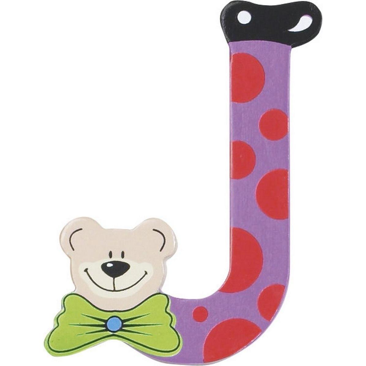 Playshoes, Holzbuchstaben + Stoffbuchstaben, Holzbuchstabe J