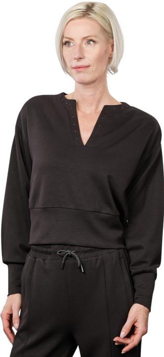 Produktbild Scotch & Soda V-Neck Beaded Sweatshirt Evening Black (L)