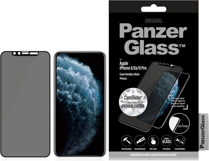 Actual product image PanzerGlass dual privacy (1 Piece, Apple iPhone 11 Pro, Apple iPhone XS, Apple iPhone X)