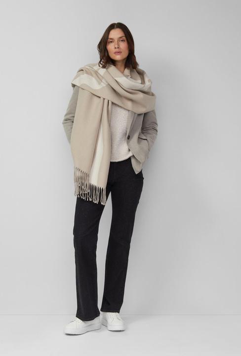 Immagine prodotto s.Oliver Tuch Gemusterter Strickschal mit Fransen