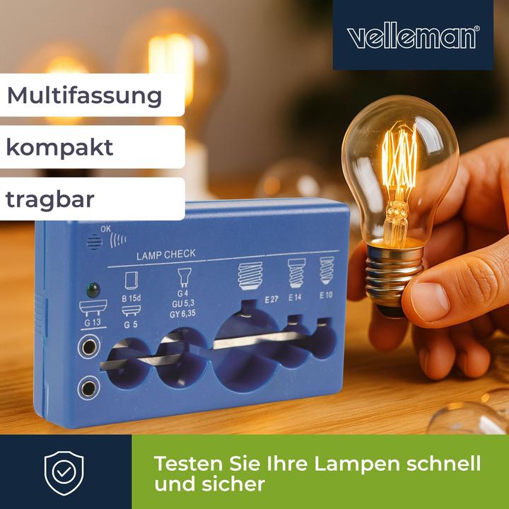 Produktbild Velleman Lampentester VTTEST8