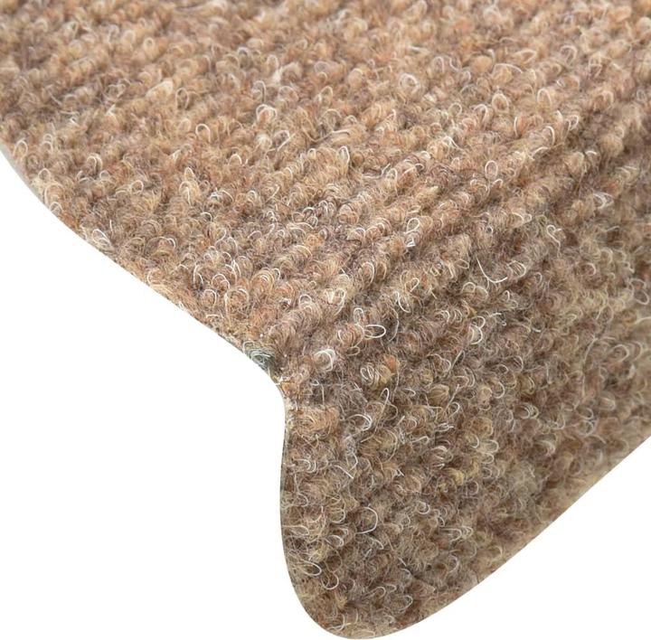 Actual product image vidaXL Selbstklebende Stufenmatten, 15 Stück, cremefarben, 56x17x3cm (56 x 17 x 3 cm)