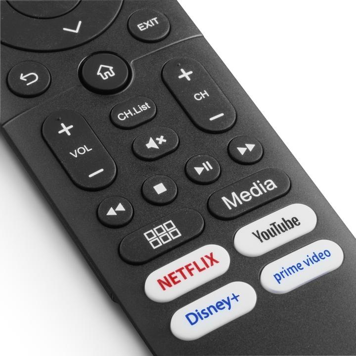 Actual product image Hama Universal-Fernbedienung für Hisense TVs, IR, lernfähig, mit 4 App-Tasten (Universal remote control, Infrared)