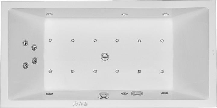Duravit Rechteck-Whirlwanne STARCK 252 l 180x90 we 2 RS Combi-System P