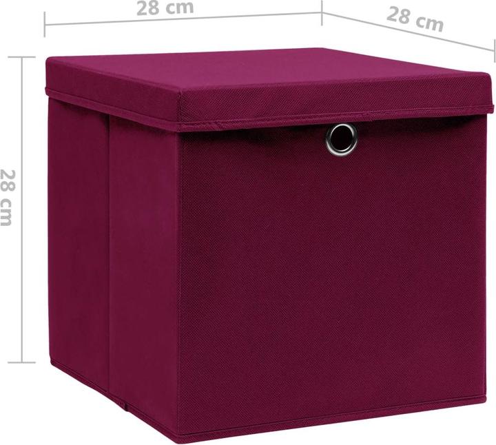 Actual product image vidaXL Aufbewahrungsbox (28 cm, 4x)