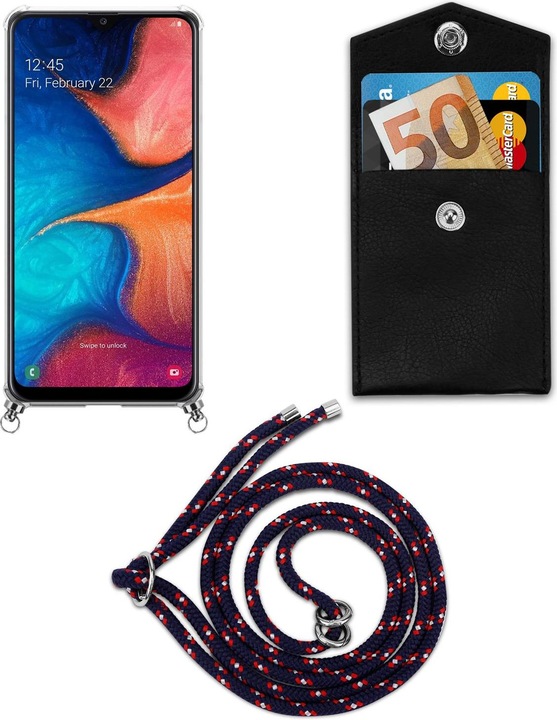 Produktbild Cadorabo TPU Handy Kette SILBER Cover