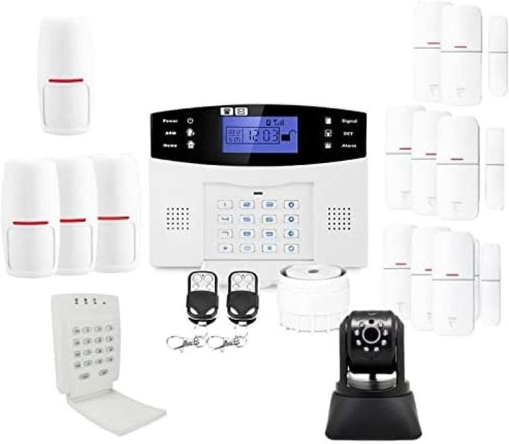 LifeBox Home Alarm System with IP Camera, GSM Connectivity, 99 Zone Support, and Wireless Control