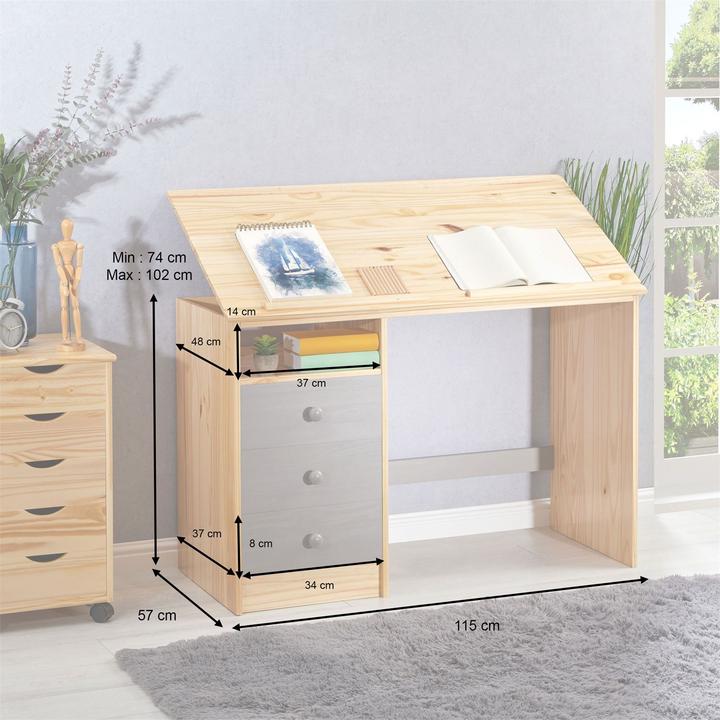 Actual product image IDIMEX Kevin (115 x 60 x 73 cm)