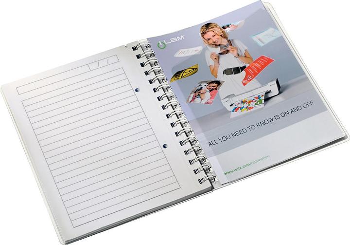 Actual product image Leitz WOW college notebook spiral bound with PP cover (A5, Lined, Hardcover)