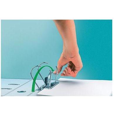 Thumbnail - Leitz, Ordner, Hartpappe-Ordner, 180 Grad, DIN A6 quer, 75 mm,schwarz Einband aus Hartpappe, mit aufgeklebtem (A6, 77 mm...