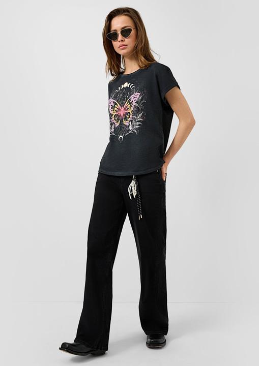 Produktbild s.Oliver T-Shirt Oversize-Shirt mit Frontprint (M)