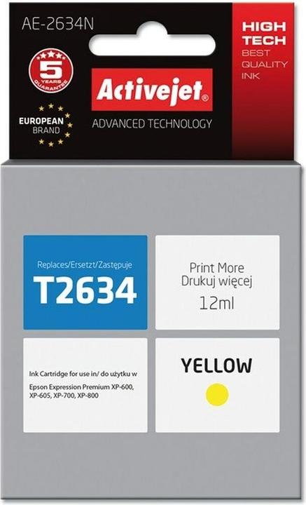 Produktbild Activejet AE-2634N Druckerpatrone (e) Kompatibel Hohe (XL-) Ausbeute (Y)