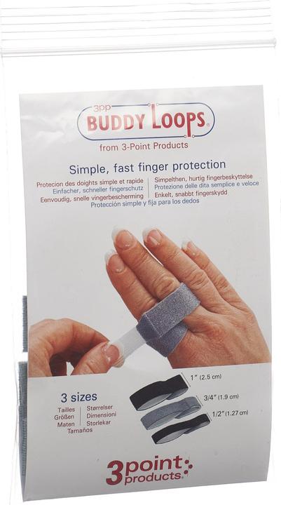 Produktbild 3pp Buddy Loops 1.90cm breit grau