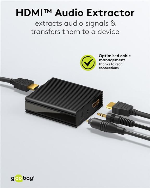 Actual product image Goobay HDMI-Audio-Extractor