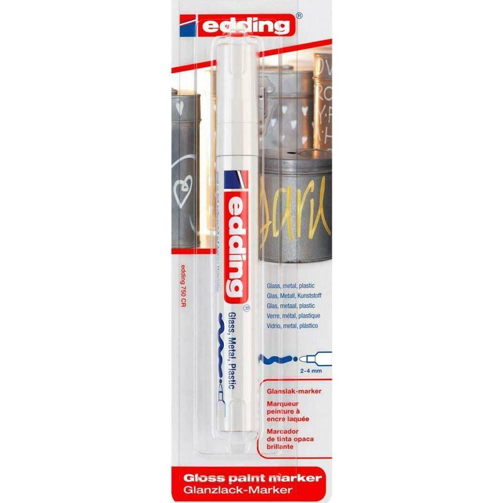 Edding, Marker, Lackmarker 750 (Weiss, 4 mm, 1 x)