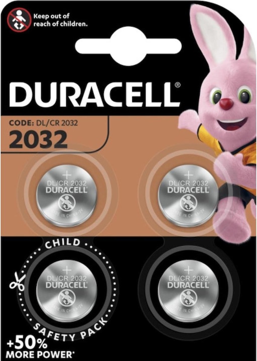 Produktbild Duracell CR2032 (4 Stk., CR2032, 225 mAh)