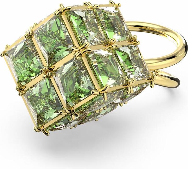 Image du produit Swarovski Curiosa Bague Cocktail Taille coussin Vert Or (60)