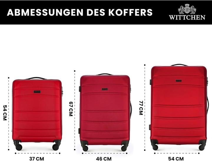 Image du produit Wittchen Valise trolley à coque rigide ABS avec roues multidirectionnelles et système de verrouillage (49 l)