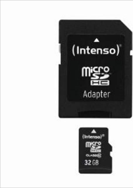 Actual product image Intenso microSD Class 10 (32 GB, microSDHC, U1)