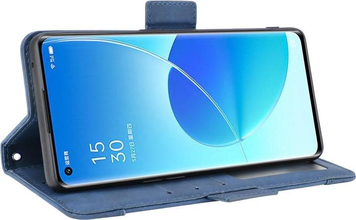 Produktbild Cover-Discount OPPO Reno6 Pro - Etui mit vielen Kartenfächer blau (Oppo Reno 6 Pro 5G)