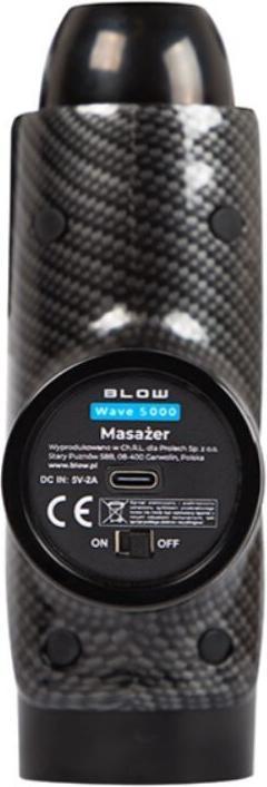 Actual product image Blow Masażer Wave 5000 + 10 końcówek + walizka