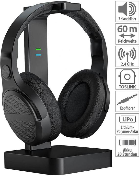 Productafbeelding Auvisio ZX-1848-919 (Geen ruisonderdrukking, 20 h, Draadloze)