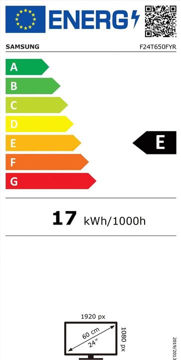 Energie-Label Samsung LF24T650FYRXEN (1920 x 1080 Pixel, 24")