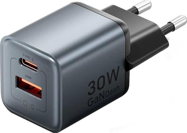 Immagine prodotto Vention GaN USB-C + USB-A 30W Charger (Gray) (30 W)