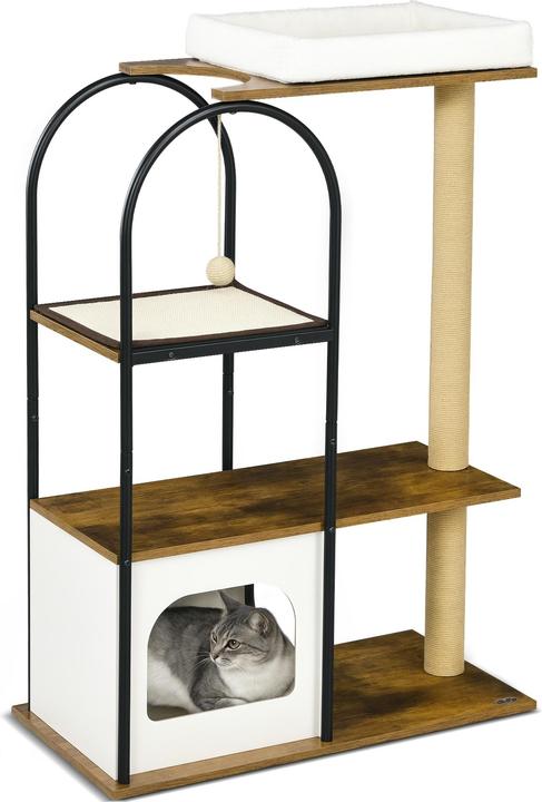 Actual product image PawHut Scratching post (118.50 cm, Rustic-brown+white)
