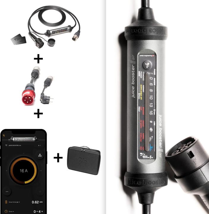 Image du produit Juice Technology Juice Booster 3 air UE Basic Set (Type 2, 11 kW, 16 A, CEE 7/7)