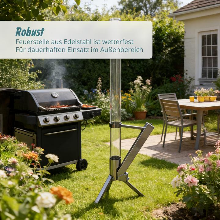 Productafbeelding Relaxdays Feuerrohr-Pelletfackel