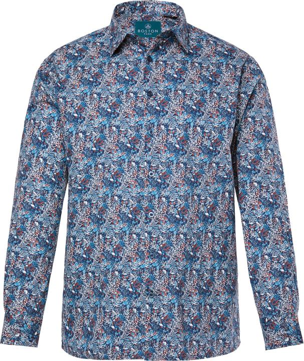 Produktbild Boston Park Hemd, Langarm, florales Muster, Kentkragen, Comfort Fit (4XL)