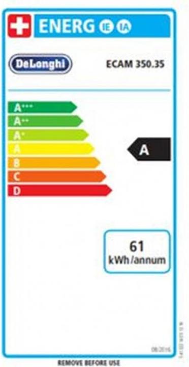 Label énergétique De'Longhi Dinamica