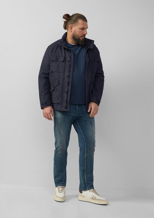 Produktbild s.Oliver Sweatshirt Sweatshirt mit Label-Stickerei (5XL)