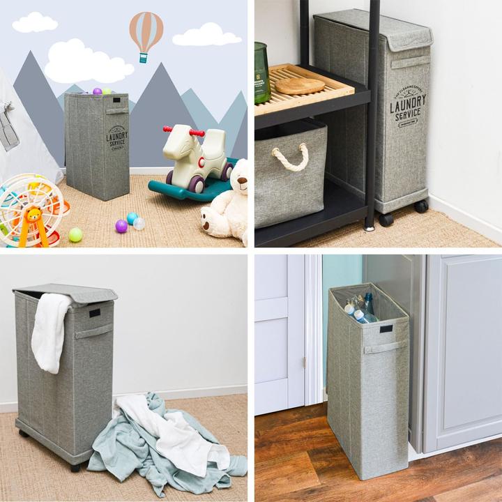 Actual product image DuneDesign Wäschekorb mit Rollen (50 l)