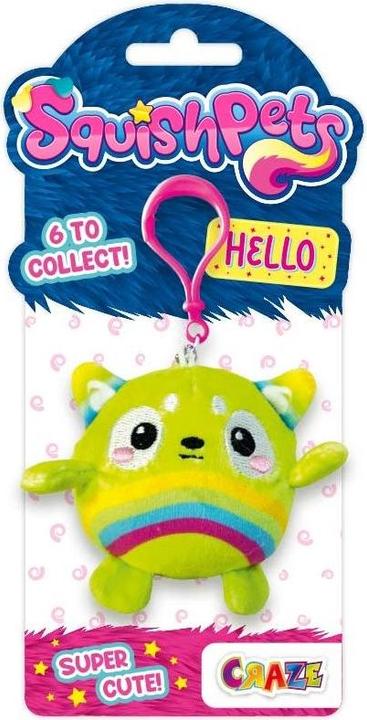 Actual product image Craze Squishpets key ring ass.