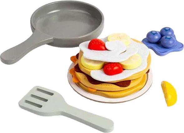 Image du produit Bigjigs Holz-Pfannkuchen-Spielset, 16-tlg.