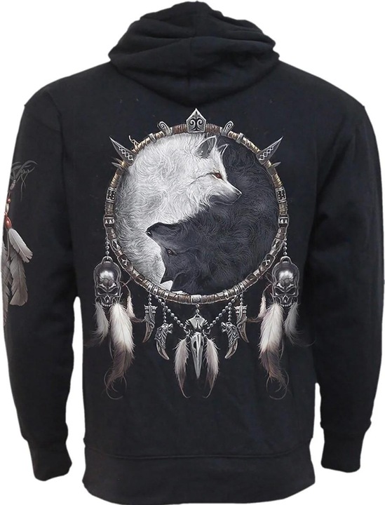 Immagine prodotto Spiral Wolf Chi Felpa con Cappuccio Adulto Unisex (M)
